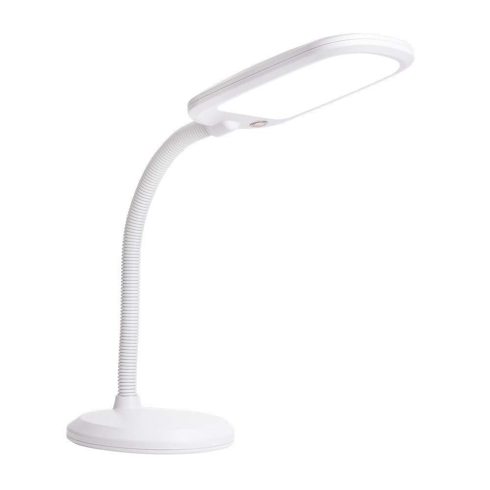 small white desk lamp