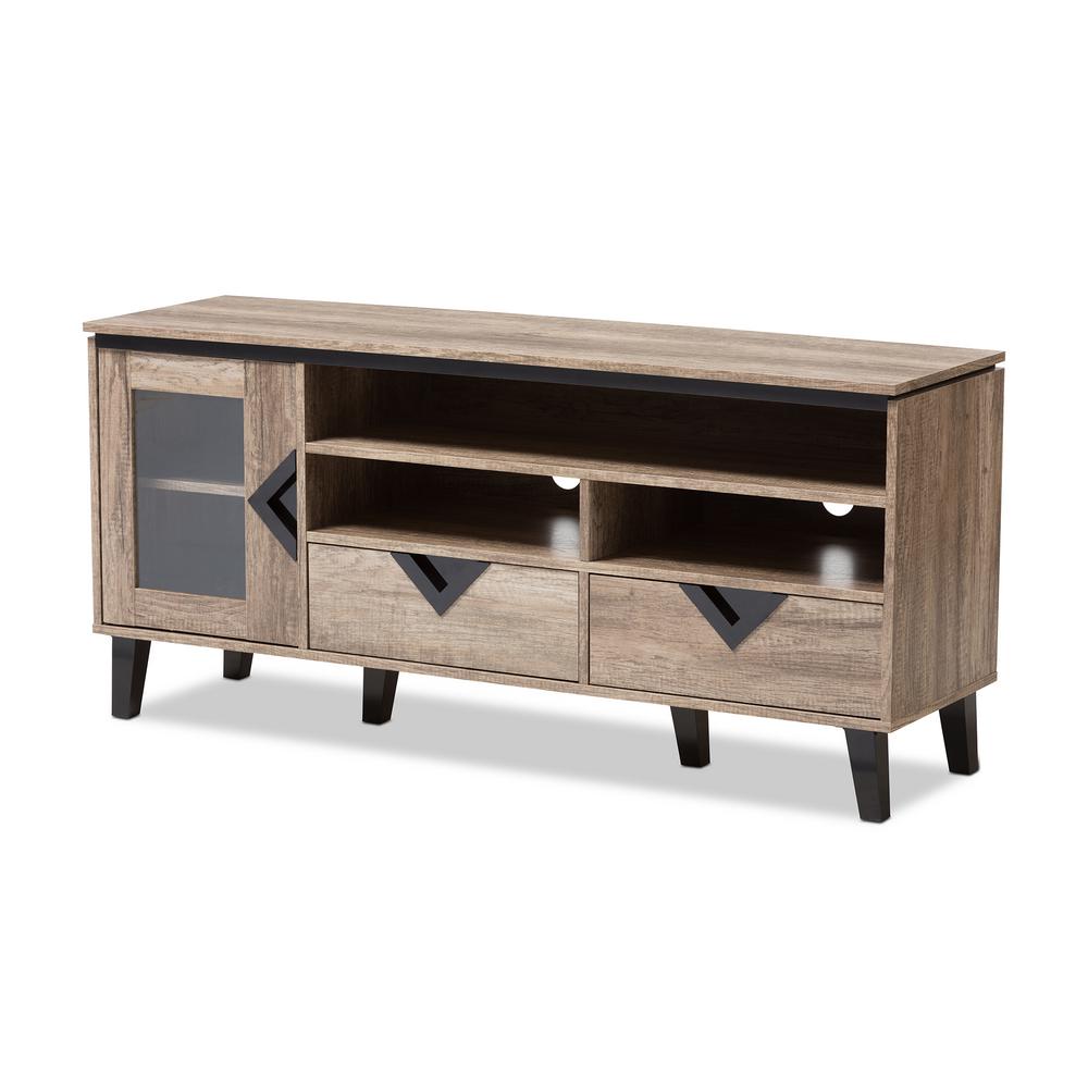 Baxton Studio Cardiff Light Brown Wood Tv Stand 28862 7560