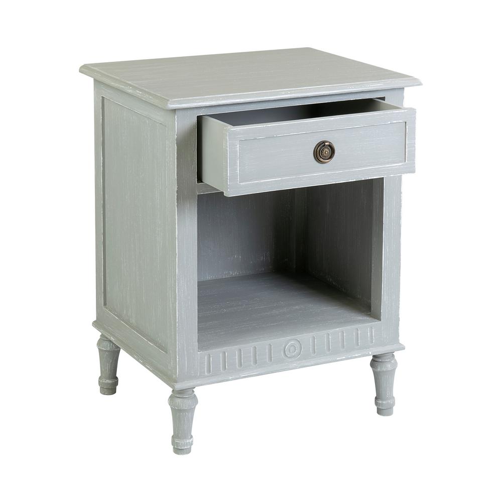 light gray nightstands