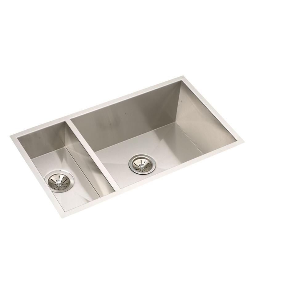Elkay Crosstown Undermount Stainless Steel 32 in Double Bowl Elkay Crosstown Undermount Stainless Steel 32 in Double Bowl