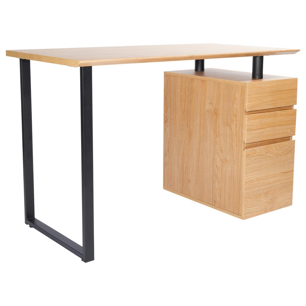 Techni Mobili Pine Computer Desk With Storage And File Cabinet Rta Techni Mobili Pine Computer Desk With