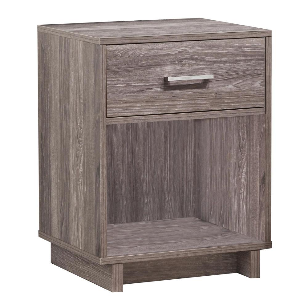 Ameriwood Home Smithfield Rustic Medium Oak Nightstand Hd41969 The Home Depot