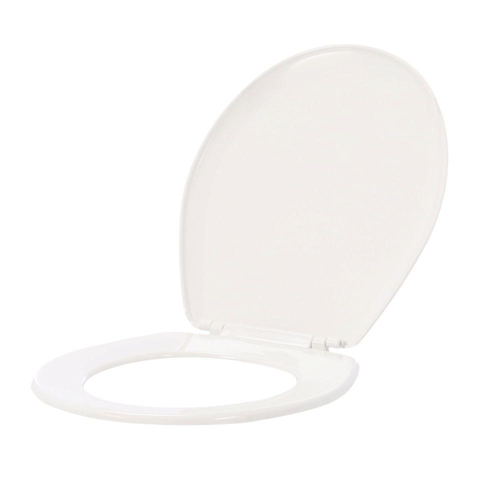 Round Closed Front Toilet Seat in White30071 000 The Home Depot