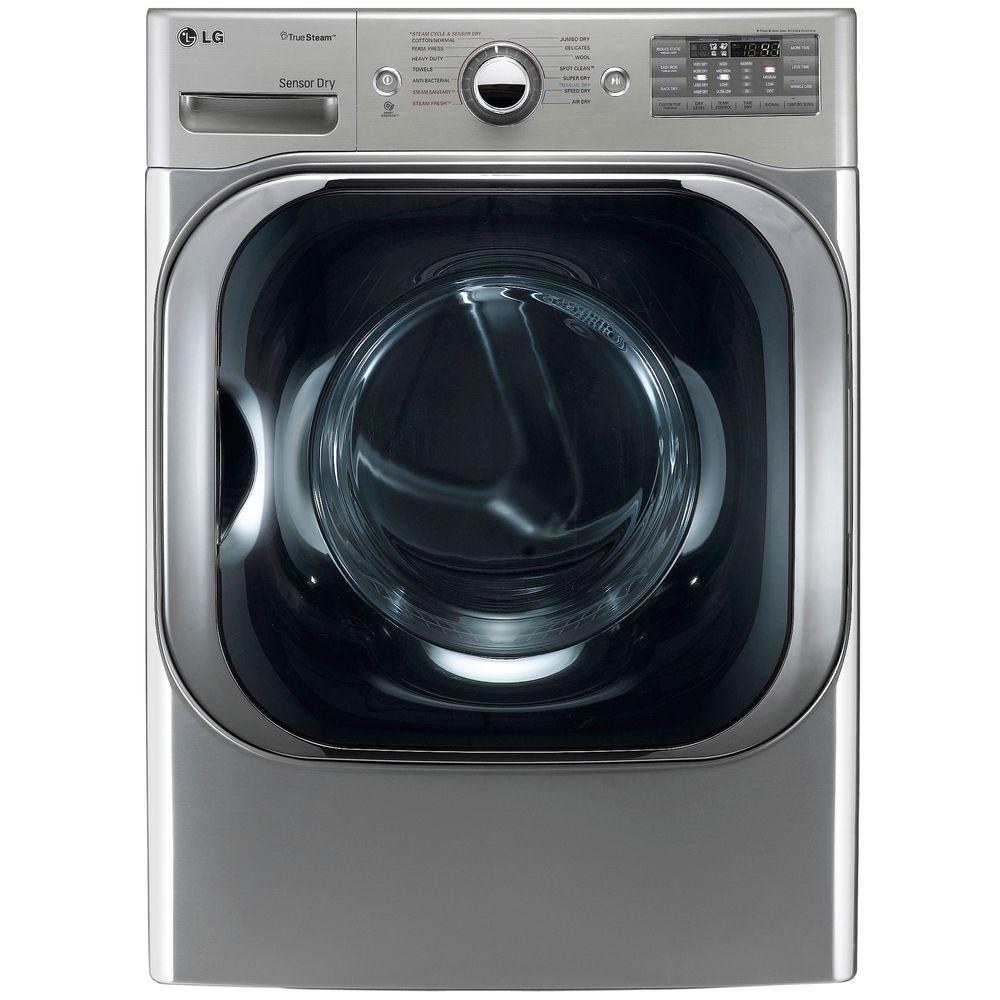 LG Electronics 9.0 cu ft Mega Capacity Stackable Front Load Gas Dryer w/ TrueSteam, SteamFresh & Pedestal Compatible in Graphite Steel was $1599.0 now $1098.0 (31.0% off)