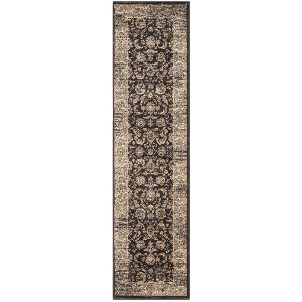 Safavieh Vintage Black/Ivory 2 ft. 2 in. x 8 ft. RunnerVTG571F28