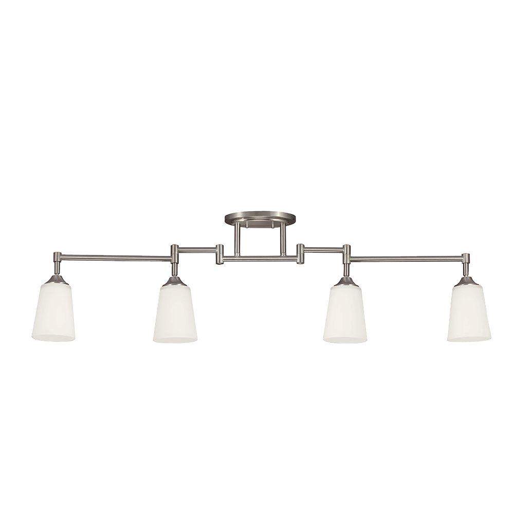 Sea Gull Lighting 4 Light Brushed Nickel Track Kit With Light Brushed Nickel Track Lighting Kit