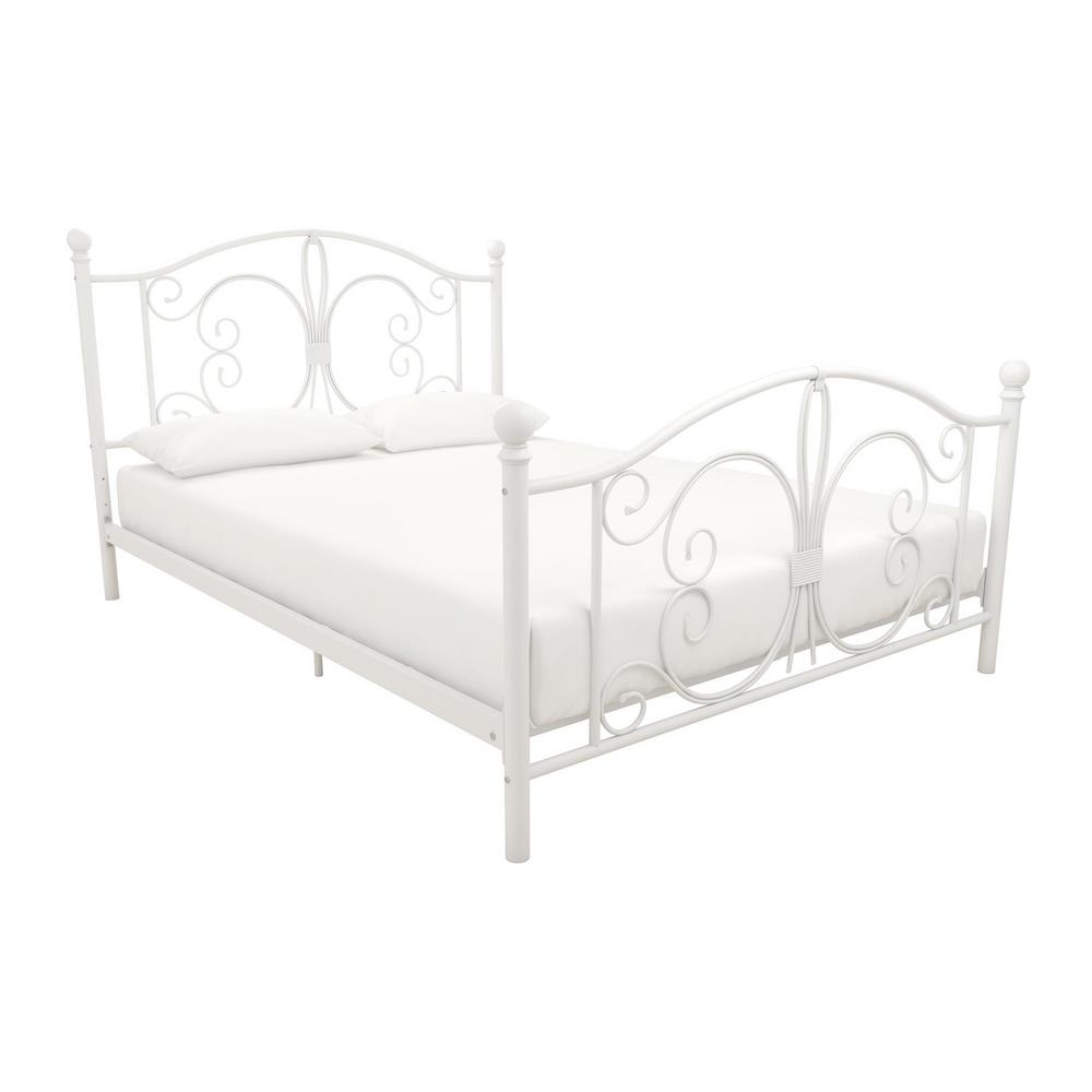 DHP Bombay White Twin Bed Frame-3246098 - The Home Depot