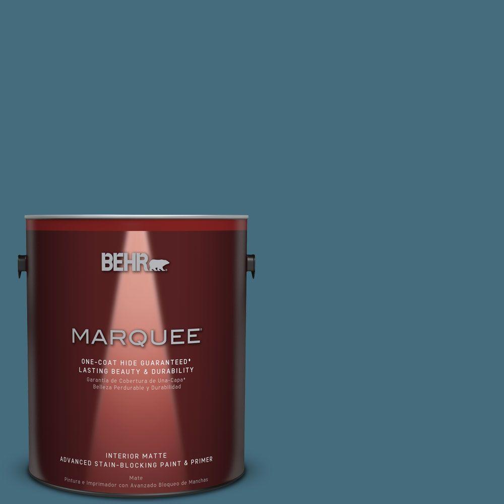Behr Marquee 1 Gal S480 6 Poseidon One Coat Hide Matte Interior Behr Marquee 1 Gal S480 6 Poseidon One Coat Hide Matte Interior