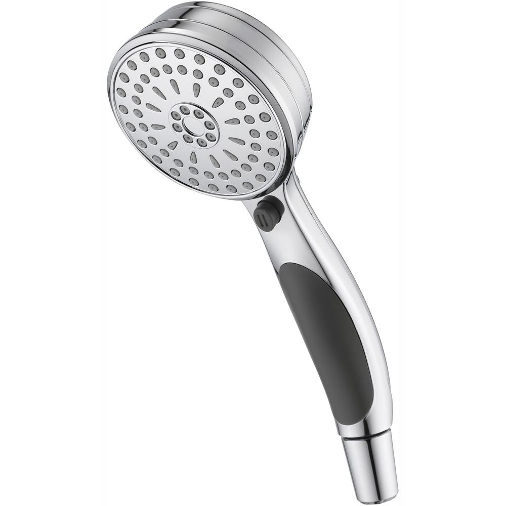 Delta ActivTouch 9-Spray Handheld Showerhead with Pause in Chrome-59424 ...