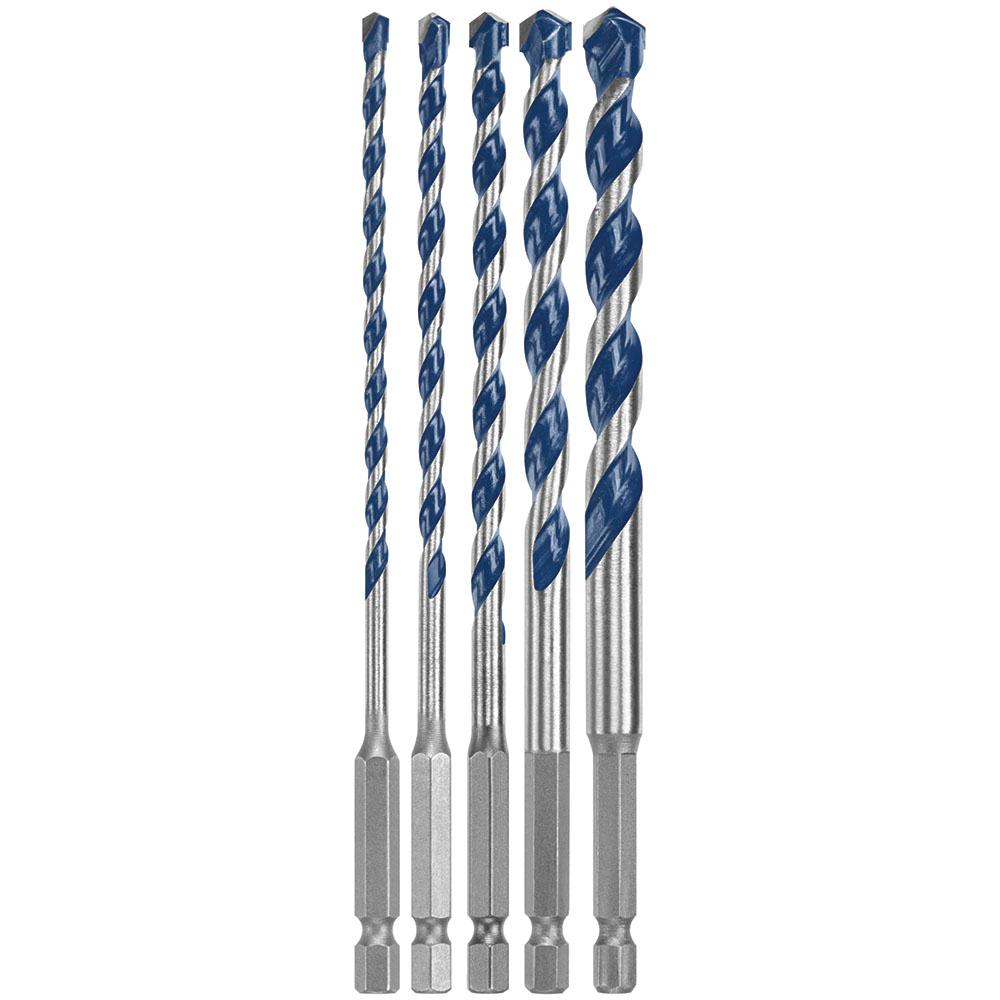 Bosch BlueGranite Turbo Carbide Hammer Drill Bits Assortment Pack (5