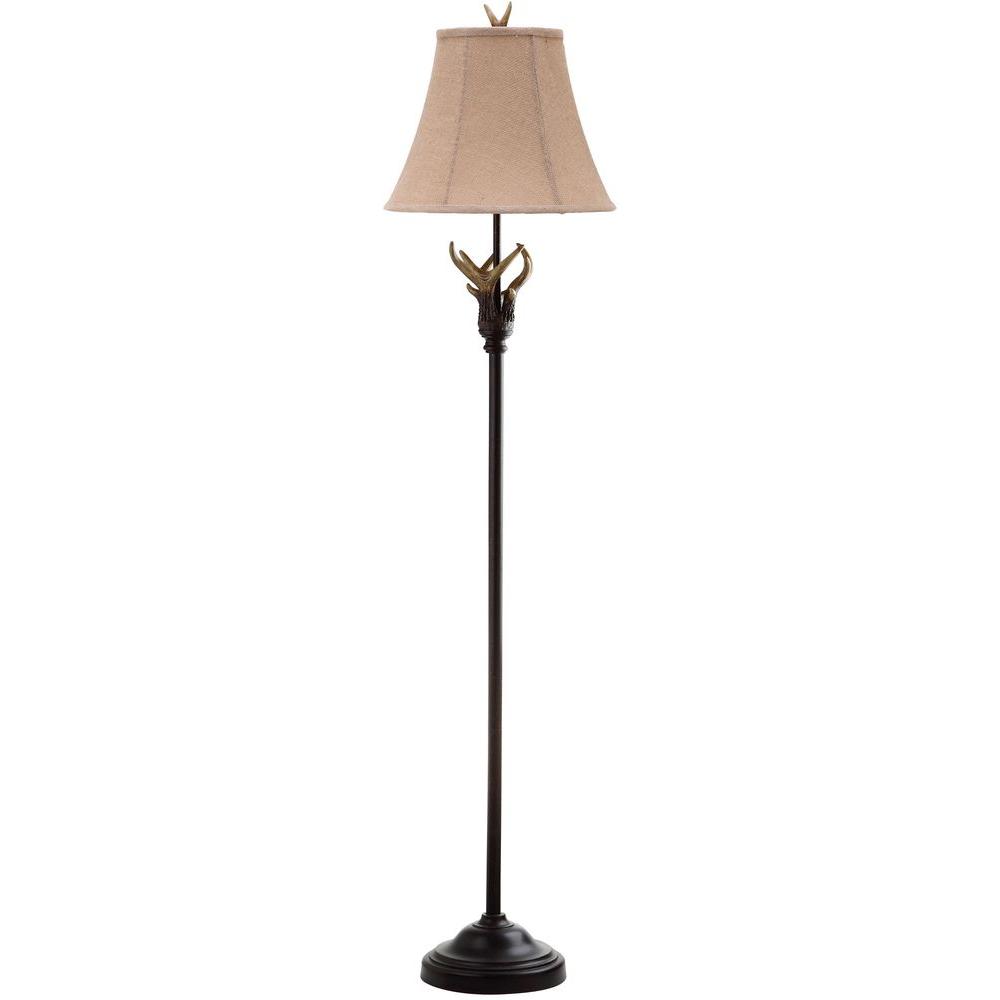 brown floor lamp