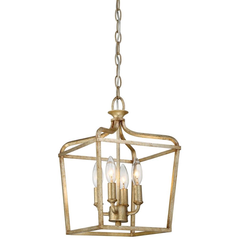 Minka Lavery Laurel Estate 4-Light Brio Gold Pendant-4445-582 - The