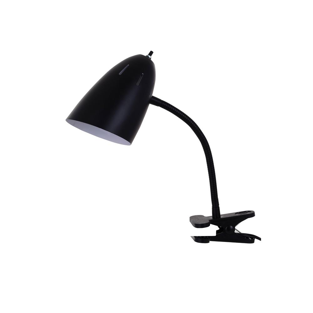 Tensor Black Gooseneck Clip Lamp-17974 