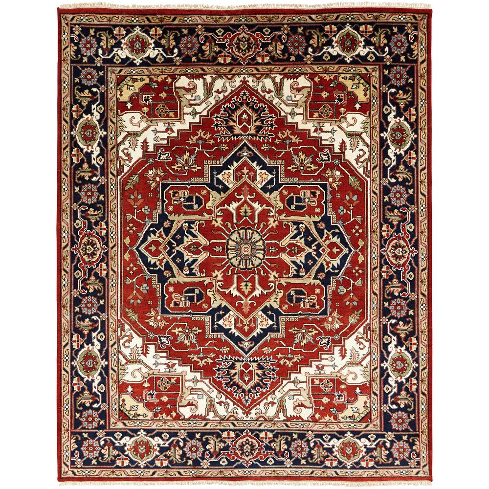 KALATY Umbria Rust/Navy 6 ft. x 9 ft. Area RugSR208 69 The Home Depot