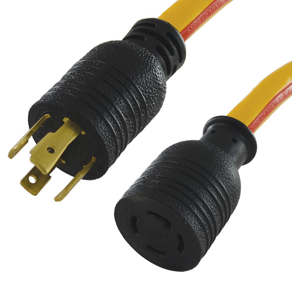 Heavy Duty Dryer Extension Cord Electric 25 ft NEMA 4 Prong 30 Amp 125 ...