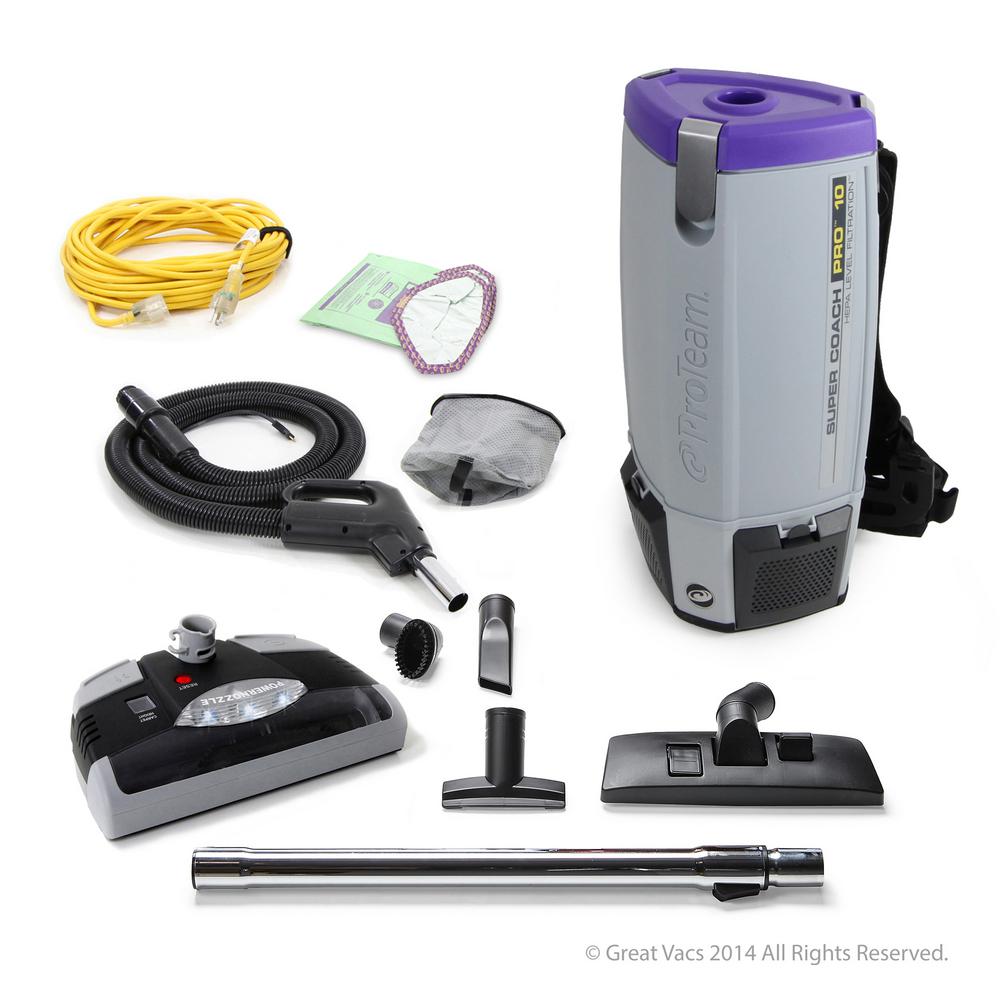 ProTeam NEW Proteam Super Coach Pro 10 qt. Backpack Vacuum Cleaner with