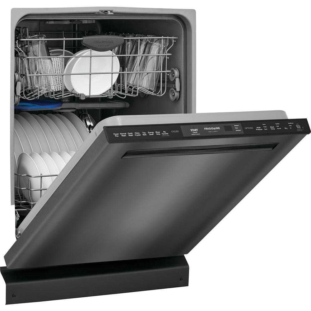 Frigidaire Gallery Top Control Tall Tub Built In Dishwasher With Dual Orbitclean Spray Arm In Black Stainless Steel Energy Star 49 Dba Fgip2468ud The Home Depot
