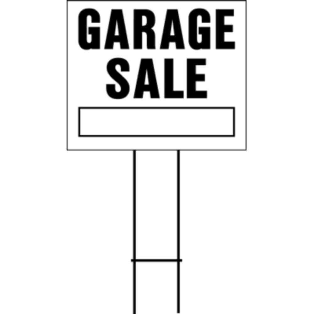 Hy Ko 20 In X 24 In Plastic Garage Sale Sign Lgs 2 The Home Depot