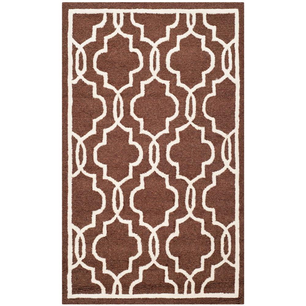Safavieh Cambridge Dark Brown/Ivory 8 ft. x 10 ft. Area RugCAM131H8