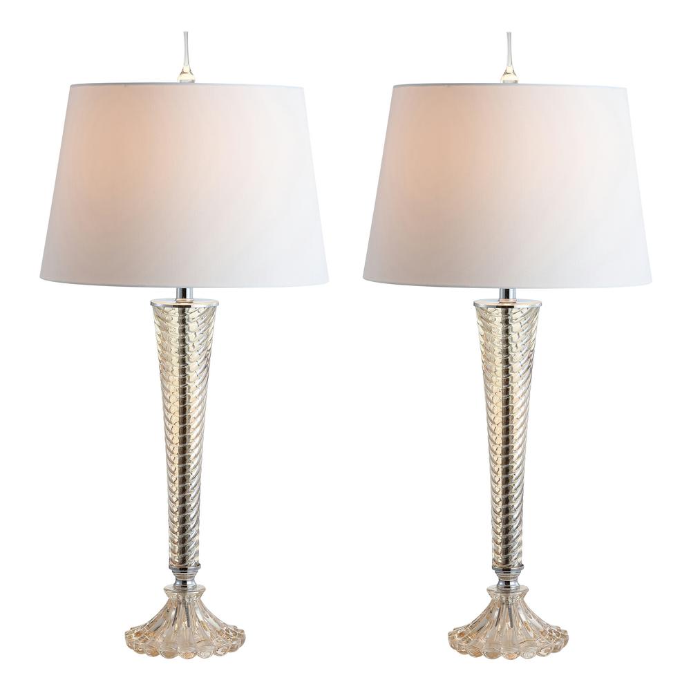 Elegant Designs 8 in. Chrome and Crystal Ball Table Lamp-LT1026-CHR ...