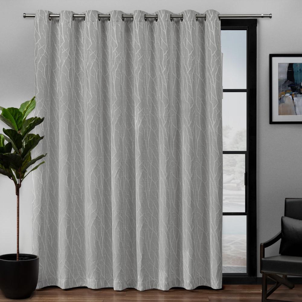 100x84 Exclusive Home Curtains EH8193-06 2-84G Exclusive Home Sateen Patio Woven Blackout Grommet Top Single Curtain Panel Mecca Orange