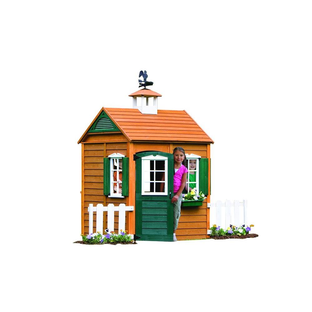KidKraft Bayberry Wooden Playhouse P280050 The Home Depot