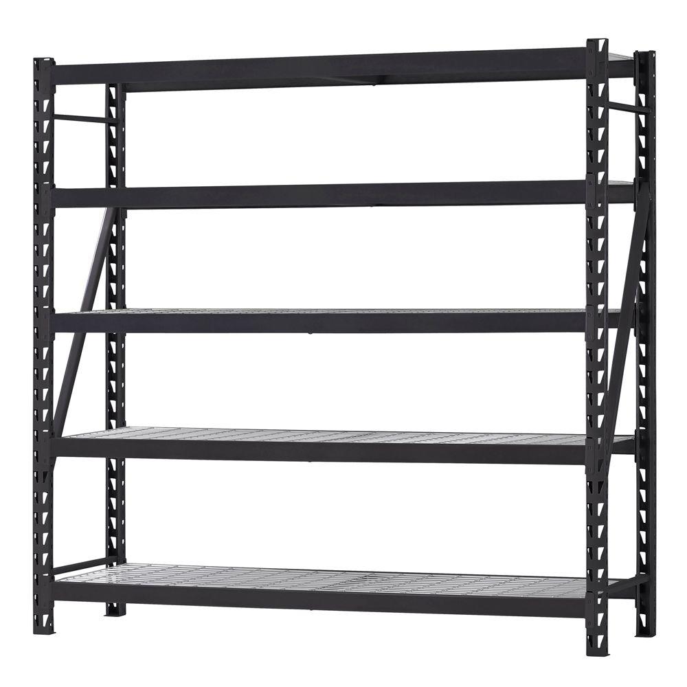 Husky Welded Steel Rack And Wire Shelf Add On Kit Erz7824w 1 The 90 In H X W 24 D