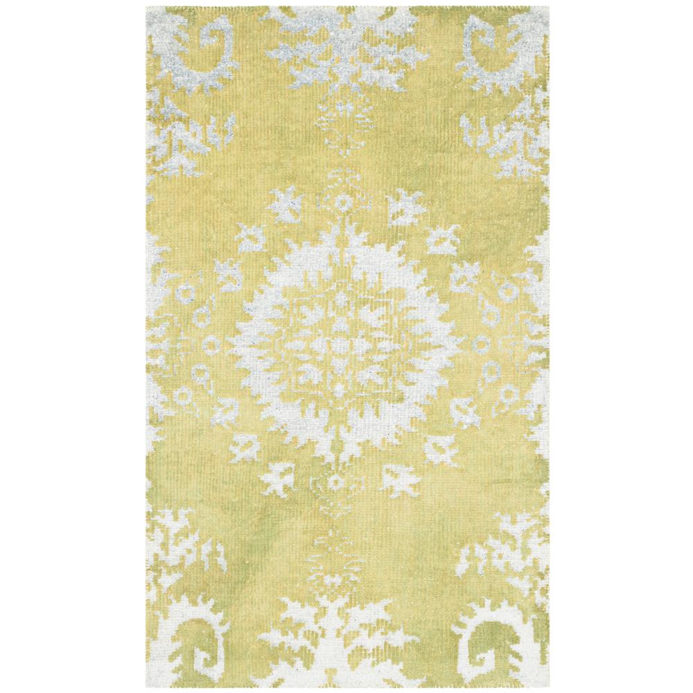 Safavieh Stone Wash Chartreuse 3 ft. x 5 ft. Area RugSTW235A3 The