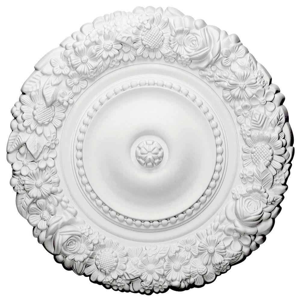Ekena Millwork 21 In X 2 In Marseille Urethane Ceiling Medallion