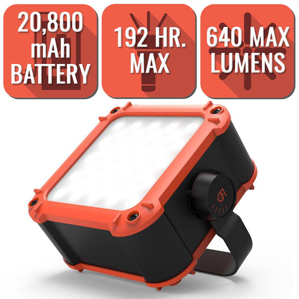 Gear Aid FLUX Series 640 Lumen LED Work Light with 20,800mAh Power Bank