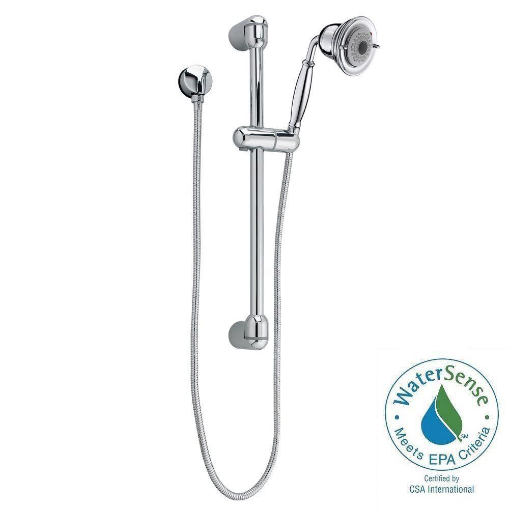 American Standard FloWise Traditional 3Spray Wall Bar Shower Kit in