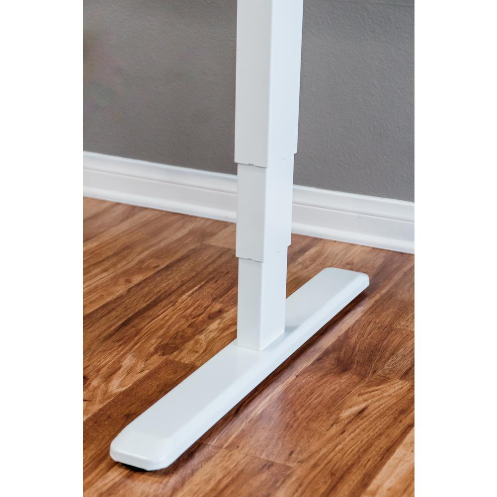 Ergomax White Electric Height Adjule Desk Frame Table Top Not Electric Height Adjule Desk Frame