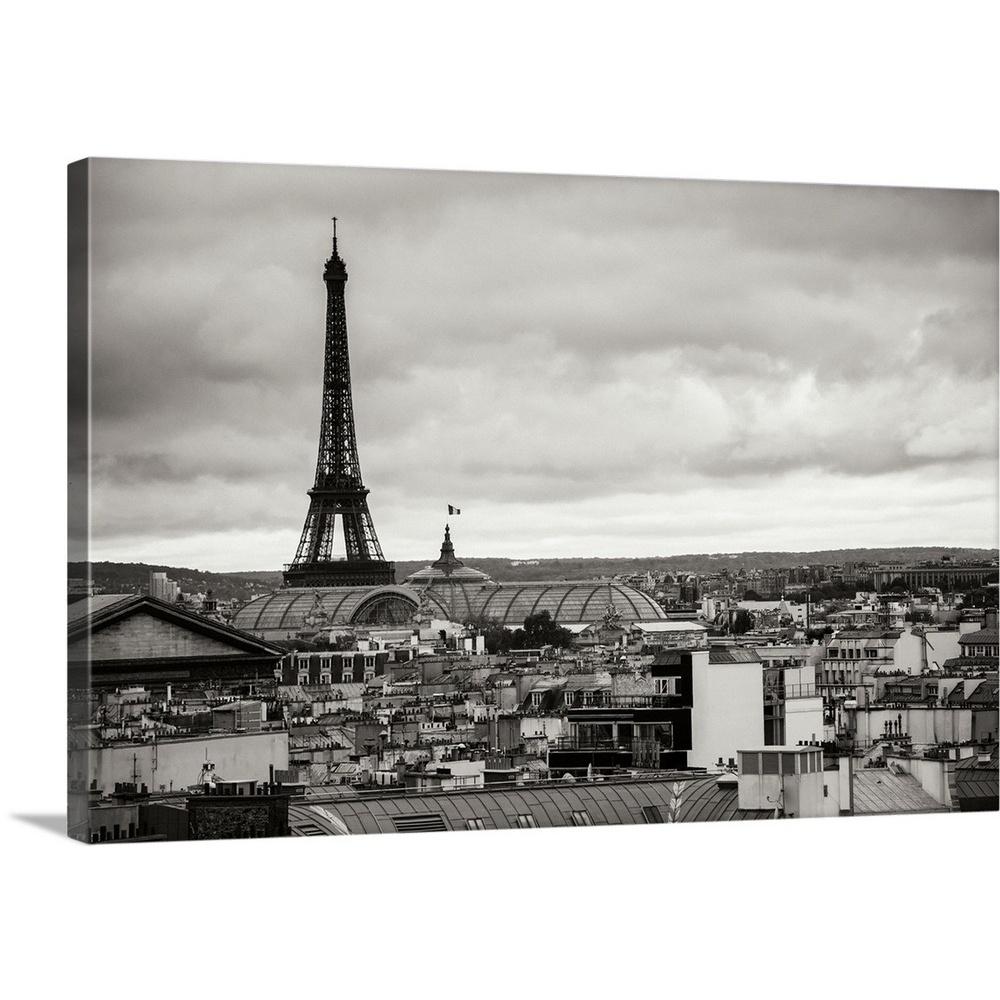 Paris Bw I By Erin Berzel Canvas Wall Art