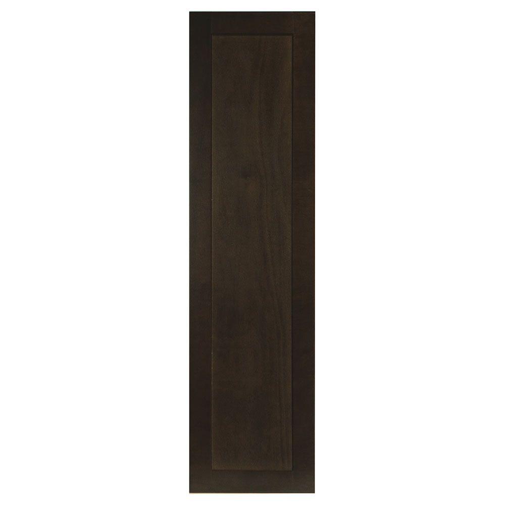 Hampton Bay 11x41.375x0.625 in. Shaker Decorative End Panel in JavaKAEP1242SJM The Home Depot