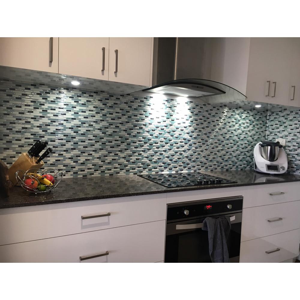Aspect 6 In X 3 Glacier Gl Decorative Wall Tile 8 Pack A50 Como Marrone 10 In W X H Multi L And Stick Decorative 1 Tic Tac Tiles