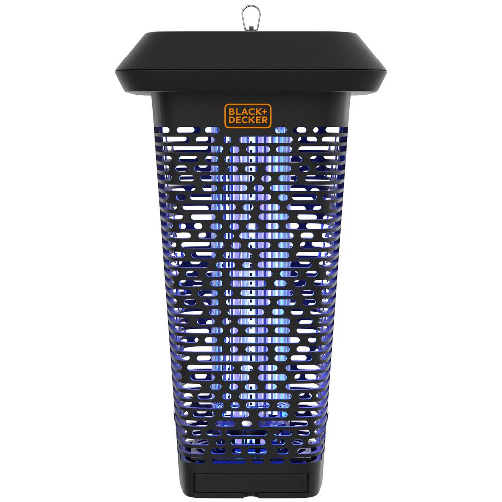 BLACK+DECKER Electric Bug And Fly Zapper With UV LED Light, Black