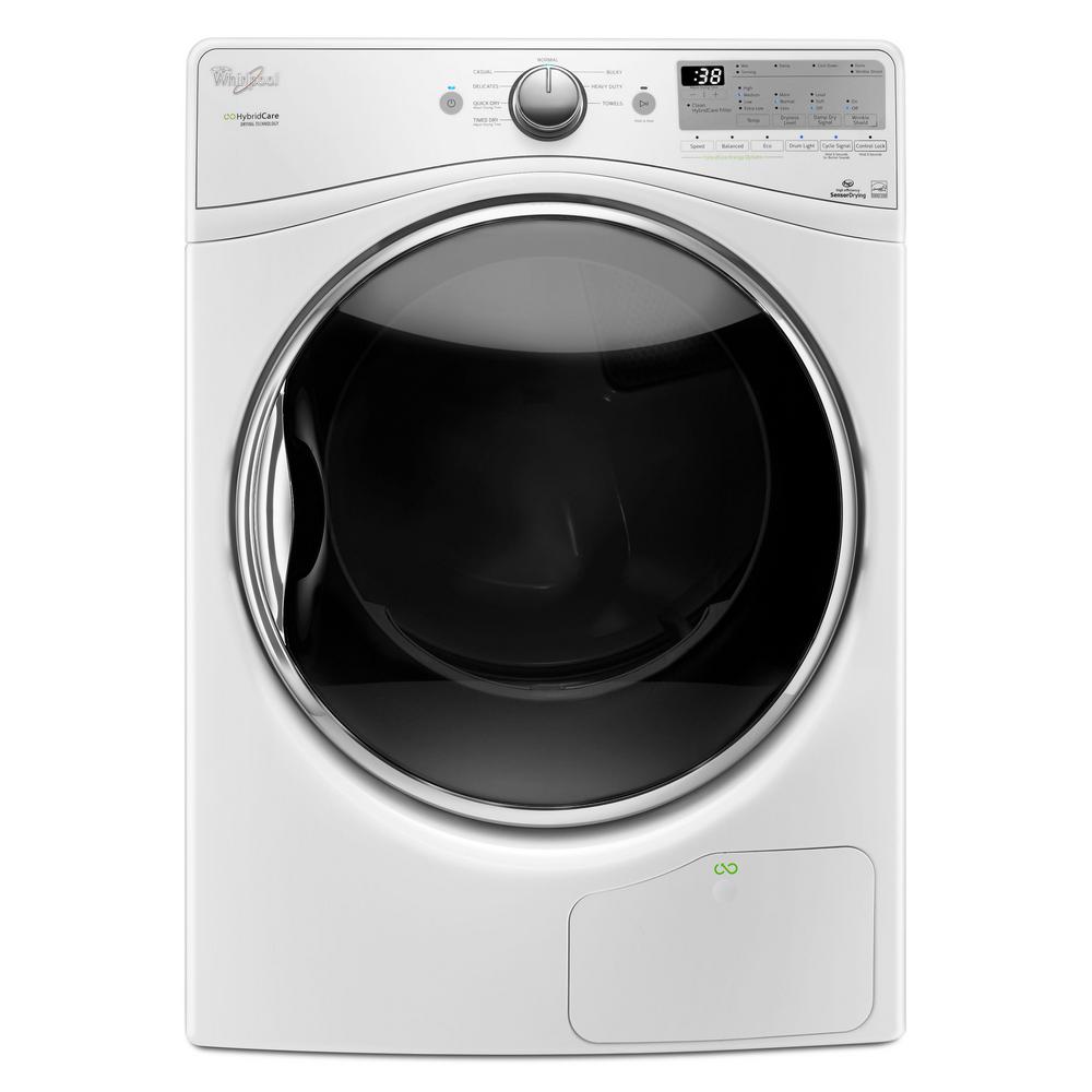 Whirlpool 7 4 Cu Ft 240 Volt Stackable Chrome Shadow Electric 240 Volt White Stackable Electric Ventless Dryer With Heat Pump Technology Energy Star