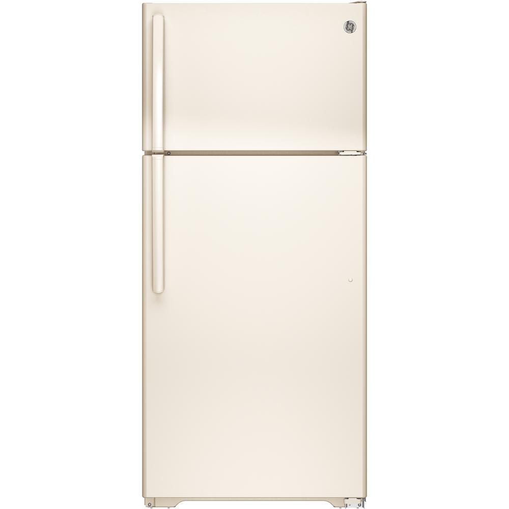 GE 15.5 cu. ft. Top Freezer Refrigerator in BisqueGTE16DTHCC The
