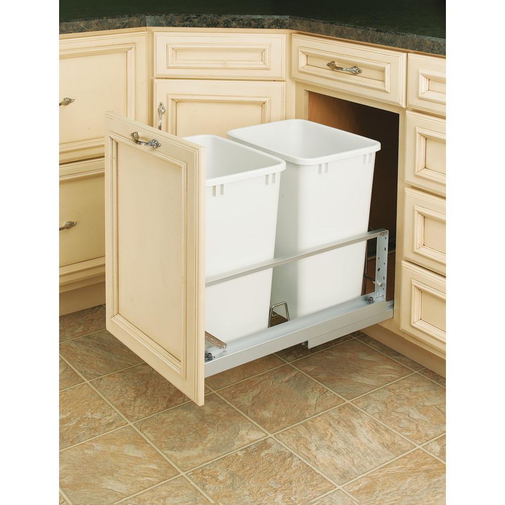 Pull Out Trash Cans Cabinet Organizers The Home Depot 19 25 In
