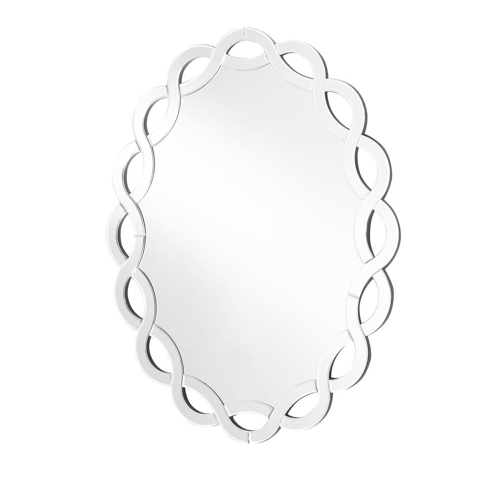 Emory 27 In Contemporary Round Mirror With Clear Mdf Frame Contemporary Round Mirror With Clear Mdf Frame Shape