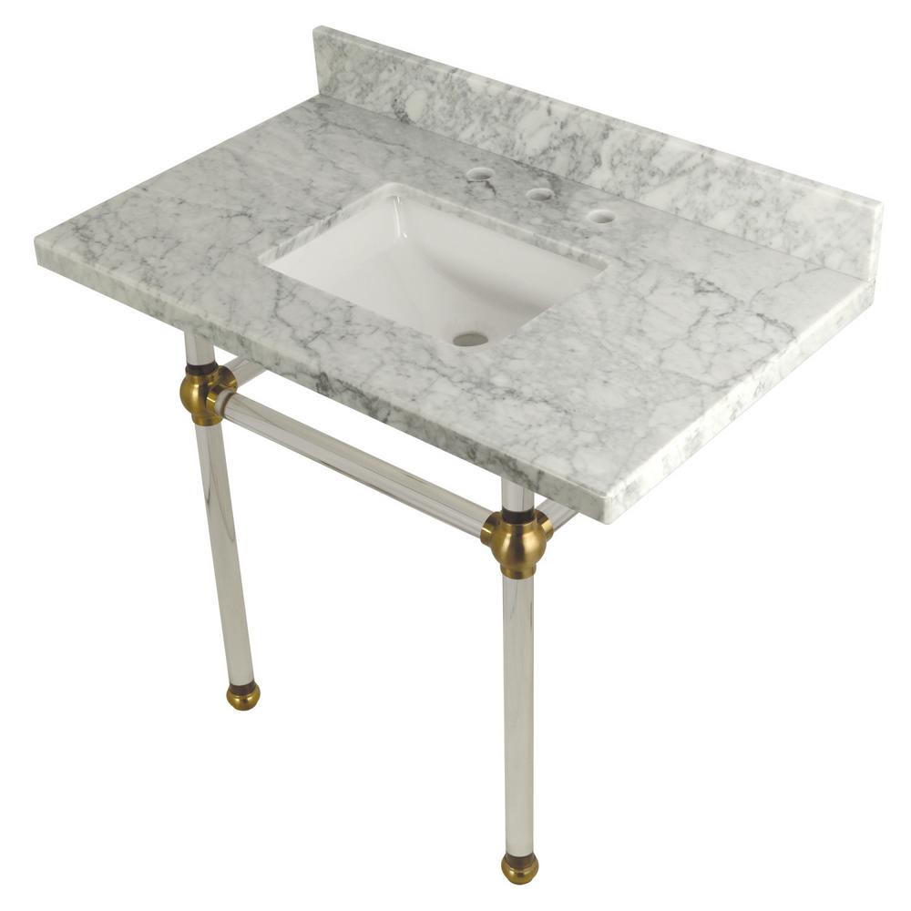 Console Sinks Bathroom The Home Depot Square Sink Washstand