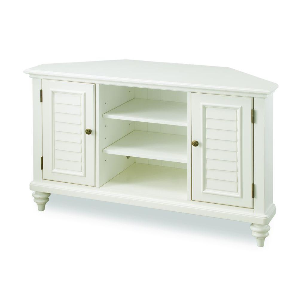 Home Styles Bermuda Brushed White Storage Entertainment Center 5543 Internet 203183094