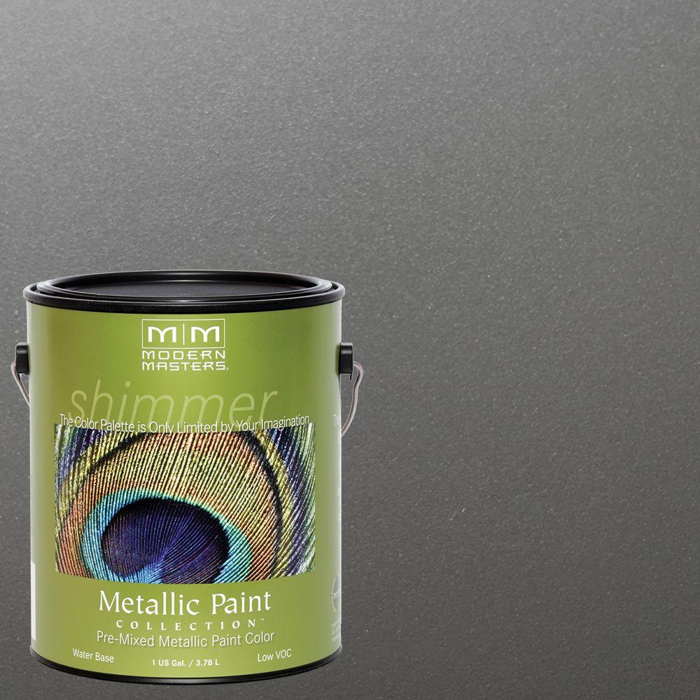1 gal. Pewter Satin Metallic Interior/Exterior Paint