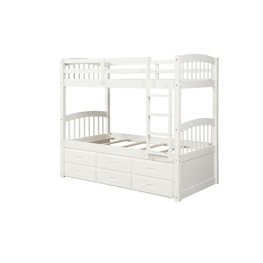 bunk bed with trundle and drawers