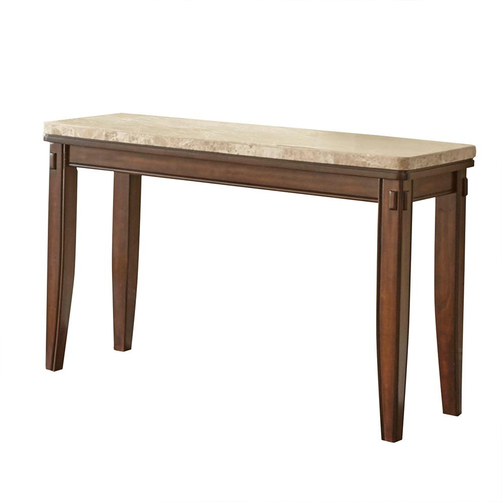 Eileen White Marble Top Sofa Table