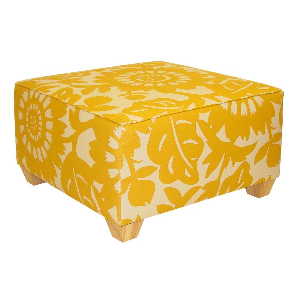 Georgetown Sungold Accent Ottoman 537gersung The Home Depot Georgetown Sungold Accent Ottoman