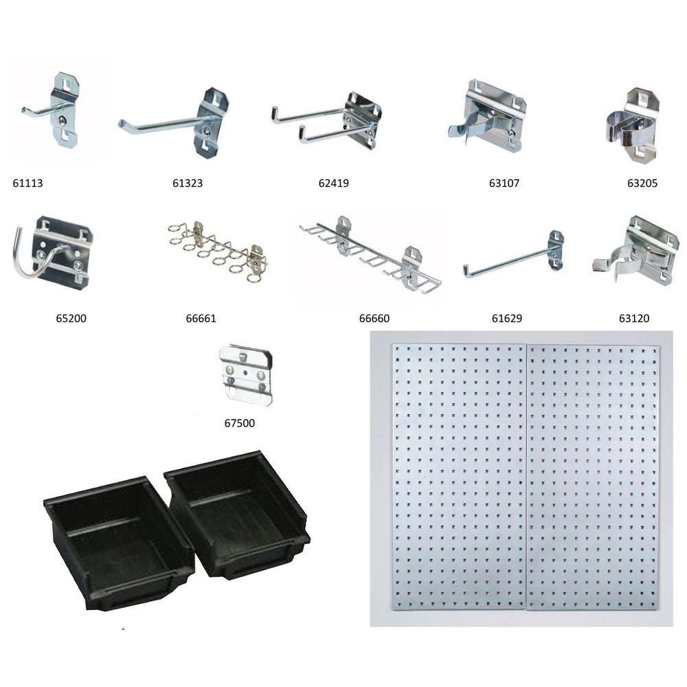 Triton Products LocBoard 18 in. x 36 in. Stainless Steel Boards with 32