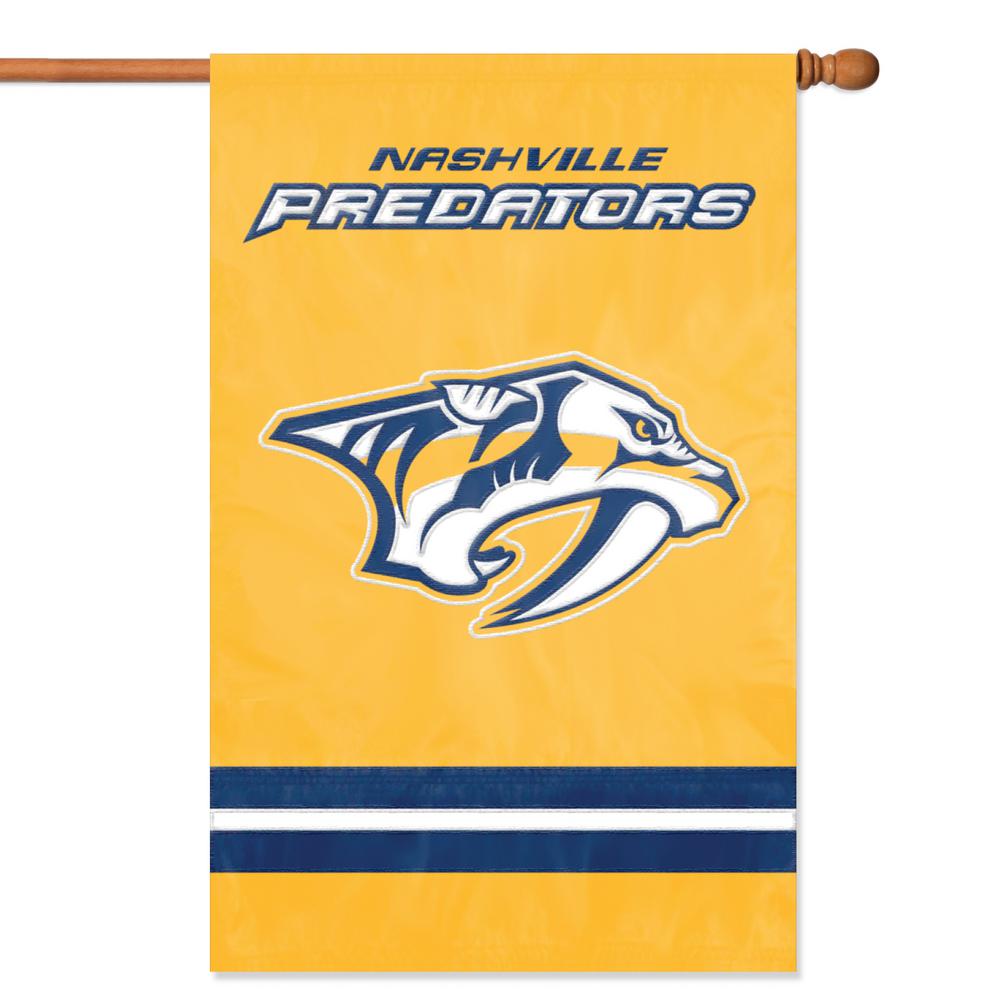 Nashville Predators Applique /& Embroidered Flag NHL