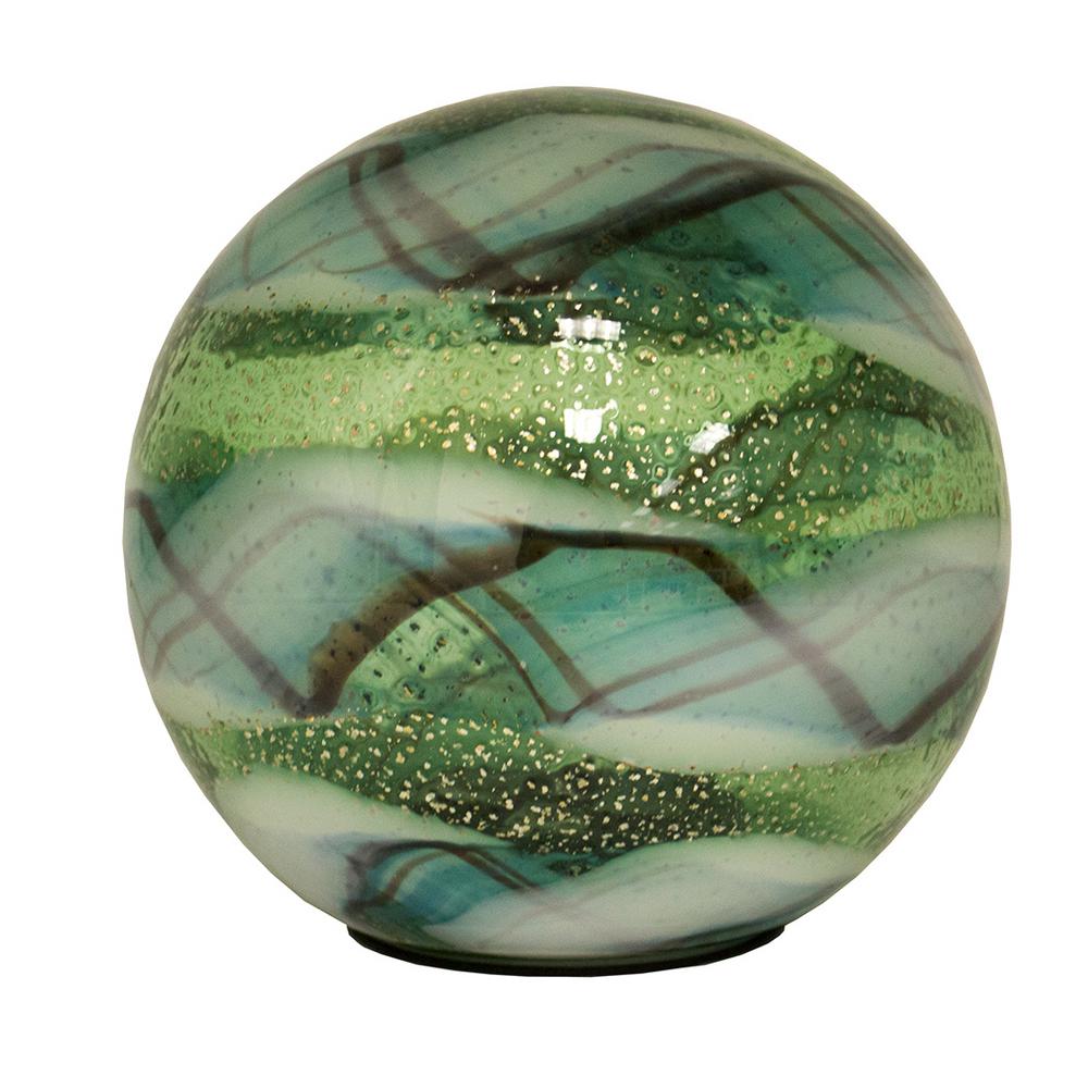 OutDoozie 7 in. Art Glass Solar Gazing Ball, Vittorio-ODUB01030230