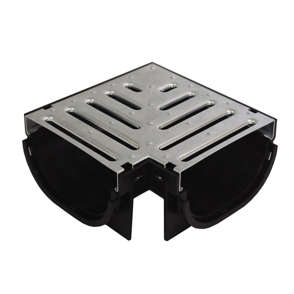 U.S. TRENCH DRAIN Compact Series 90° Corner for Trench and Channel